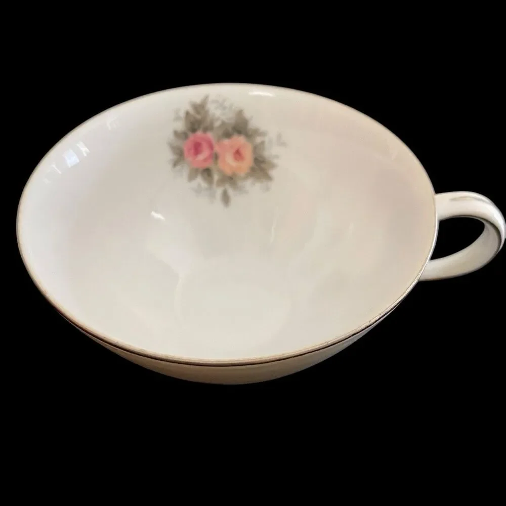 Vintage Harmony House Rosebud Fine China Replacement Teacups Set Of 2 Japan Pink